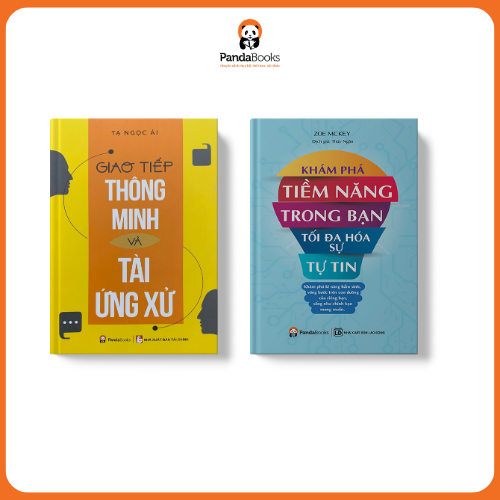 Sách Pandabooks combo 2 cuốn giao tiếp thông minh và tài ứng xử +Khám phá tiềm năng tối đa hoá sự tự tin