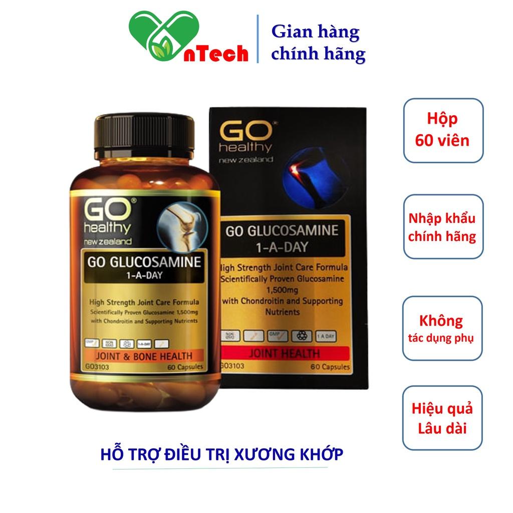 Bổ xương khớp Go Healthy Glucosamine 1500mg Hỗ trợ điều trị viêm khớp đau xương khớp giúp xương chắc khỏe hộp 30 & 60 viên