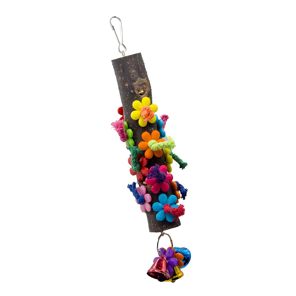 Birds Parrot Wood Stand Perches Toy For Bird Cage Accessories Bird Supplies