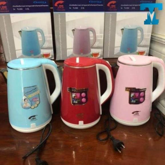 Ấm Siêu Tốc 2 Lớp Ziplai Thái Lan 2L Cách Điện Cách Nhiệt An Toàn Tiết Kiệm Điện