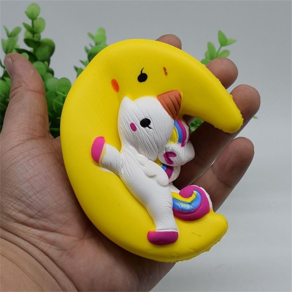 Đồ chơi Squishy hình mặt trăng ngựa kì lân dễ thương |shopsquishydep