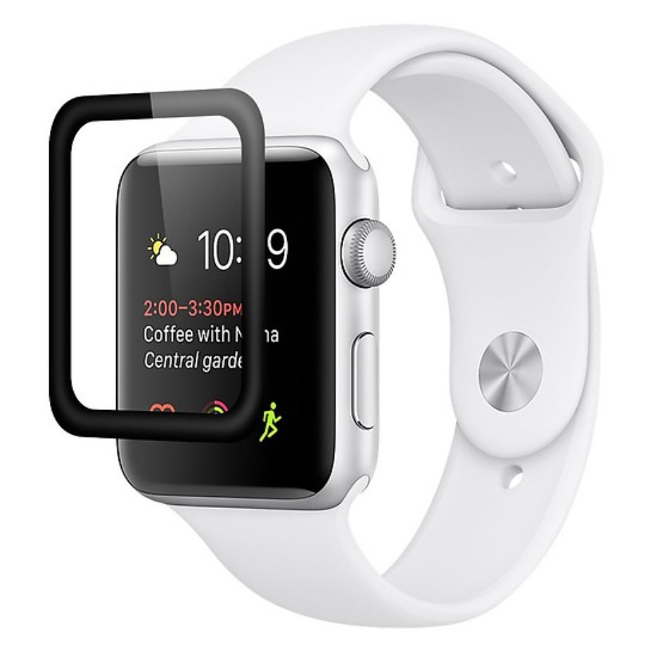 Miếng Dán Cường Lực 3D Cho Apple Watch đủ size 38/40/42/44mm chống bám vân tay