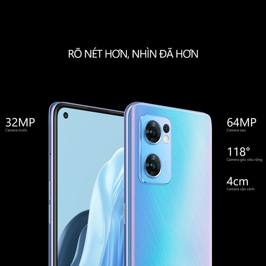 Điện Thoại Oppo Reno 7 5G (8GB/256G) - Hàng Chính Hãng