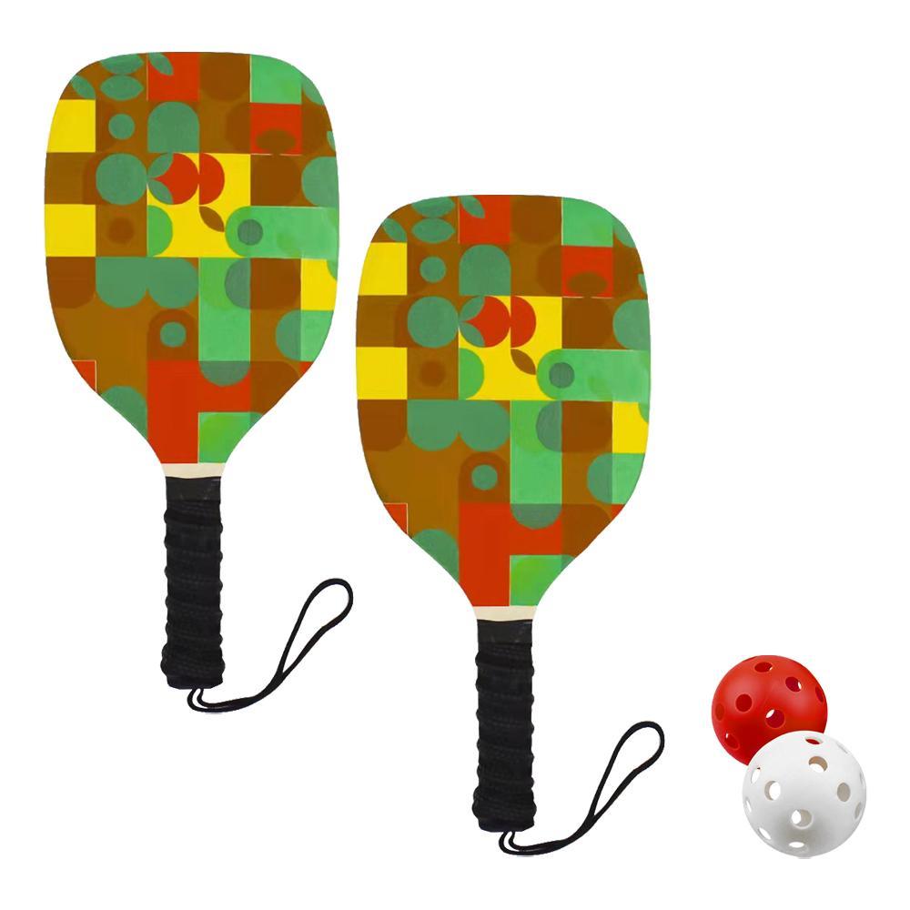 Pickleball Paddles Set of 2 Racquet 2 Player Paddles & for Beginners