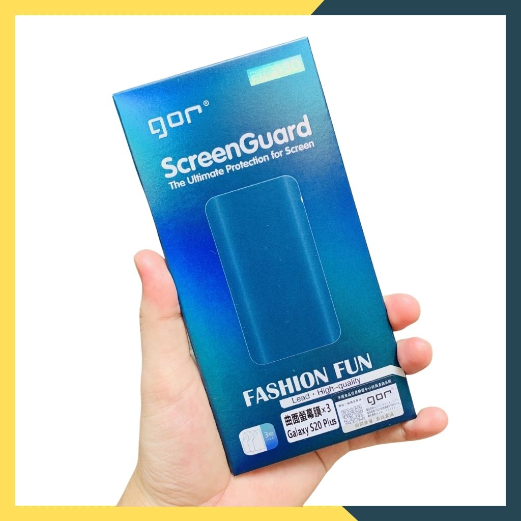 Dán dẻo GOR full màn hình 3D dành cho samsung galaxy s20 plus trong suốt, bảo vệ màn hình - hàng nhập khẩu