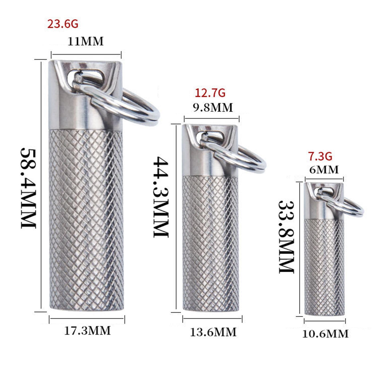 Waterproof Medication Pill Box Pill Fob Bottle Case Capsule Bottle for Hiking Camping