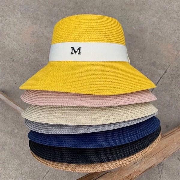 Mũ Cói Đi Biển Nón Cói Nữ Rộng Vành Chữ M- Form Chuẩn Đẹp Nhiều Màu Hot Trend