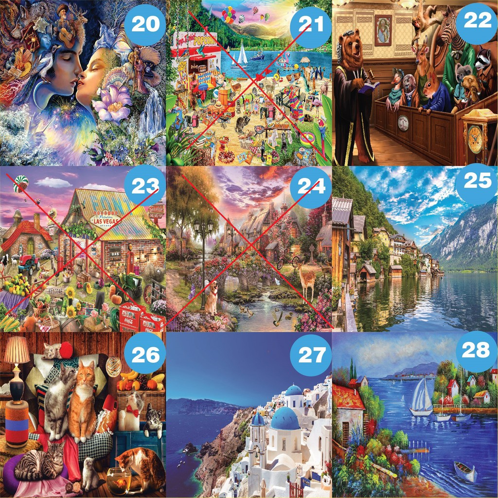 Tranh Ghép Hình 1000 Mảnh Jigsaw Puzzle Randomcut 1000 Pcs