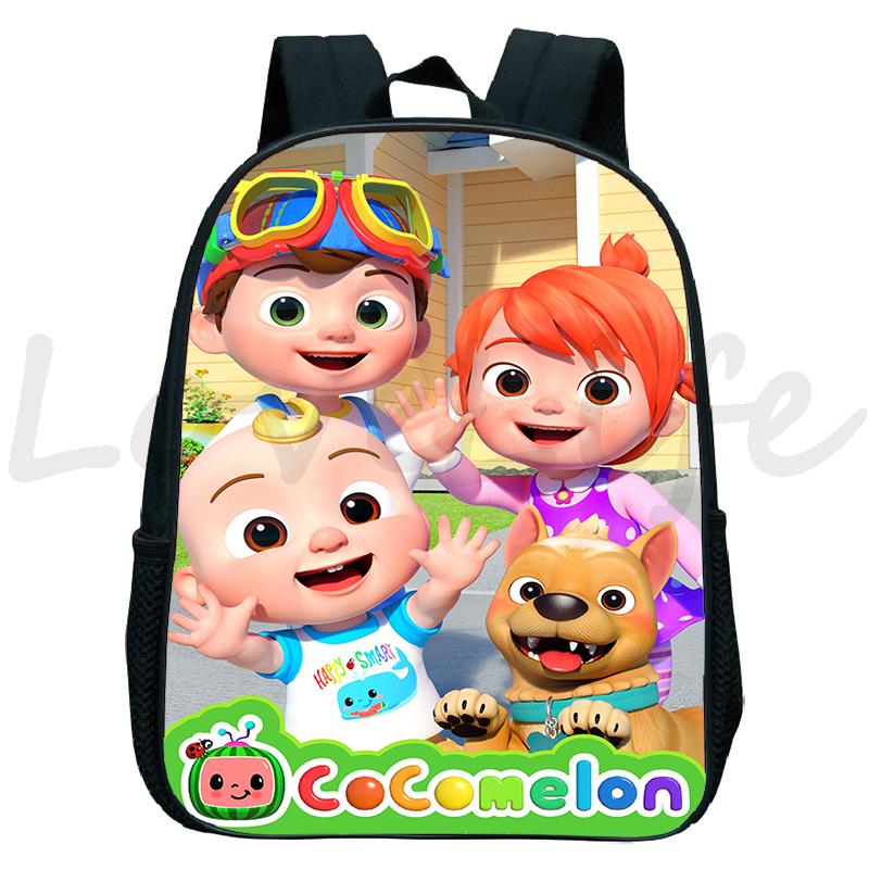 Bé Tập Đi Cocomelon Ba Lô Trẻ Em Mẫu Giáo Trường Túi Cho Trẻ Em Bé Trai Bé Gái Hoạt Hình Dễ Thương Có Túi Mầm Non Sinh Đựng Mochila
