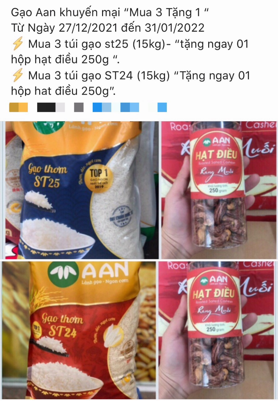 Gạo ST24 A An Tân Long túi 5kg date mới