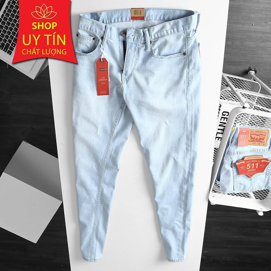 Quần Jean Nam Levis 511 Made in Cambodia - Trắng Bạc,36