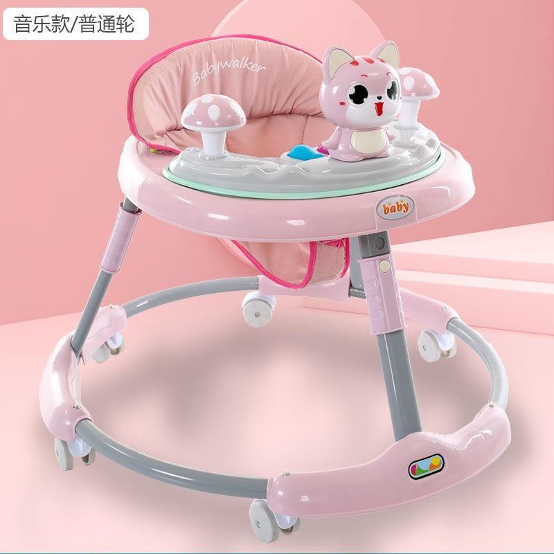 Xe tròn tập đi cho bé BABY hình mèo cho bé chỉnh cao thấp, có nhạc