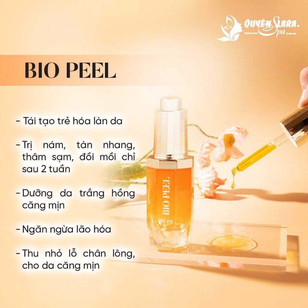 Bộ Sản Phẩm Chăm Sóc Da BIO PEEL &amp; HYDRA SERUM Quyên Lara - Làm Mờ Các Vết Thâm, Sạm, Nám, Sáng Da