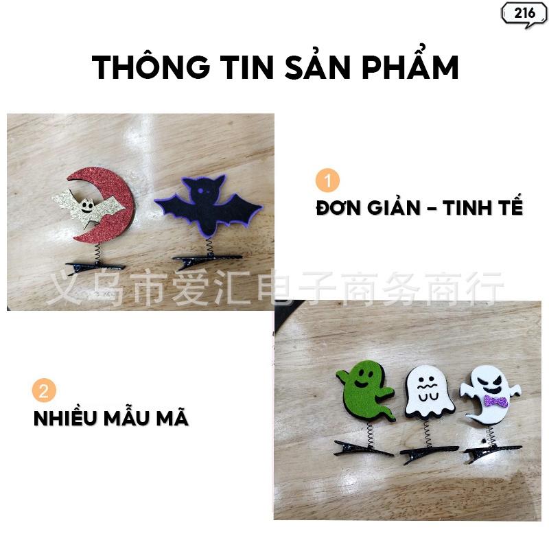 5 cái Cặp Tóc Phong Cách Halloween Nhiều Mẫu Hình Ngộ Nghĩnh Đáng Yêu 216