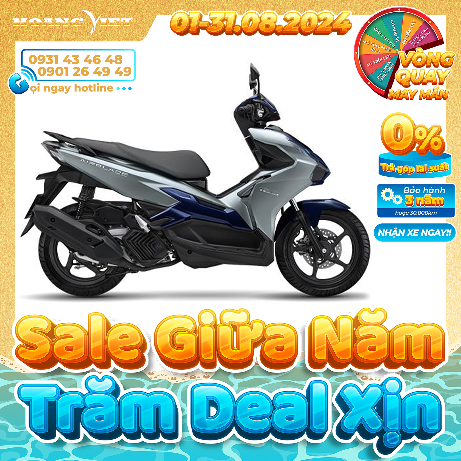 Xe máy Honda Air Blade 160cc 2025 - Phiên Bản Cao Cấp
