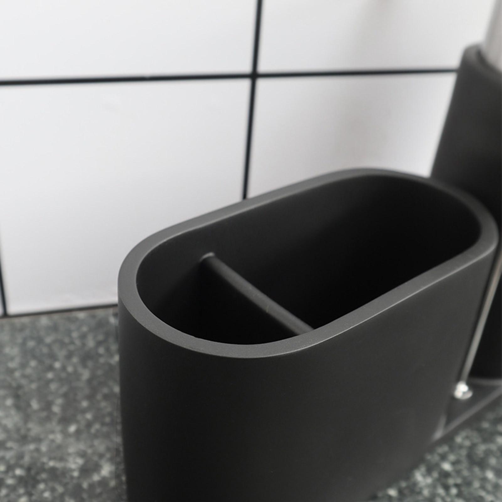 Kitchen Soap Dispenser Brush Rag Storage Holder Caddy for Sink Bathroom