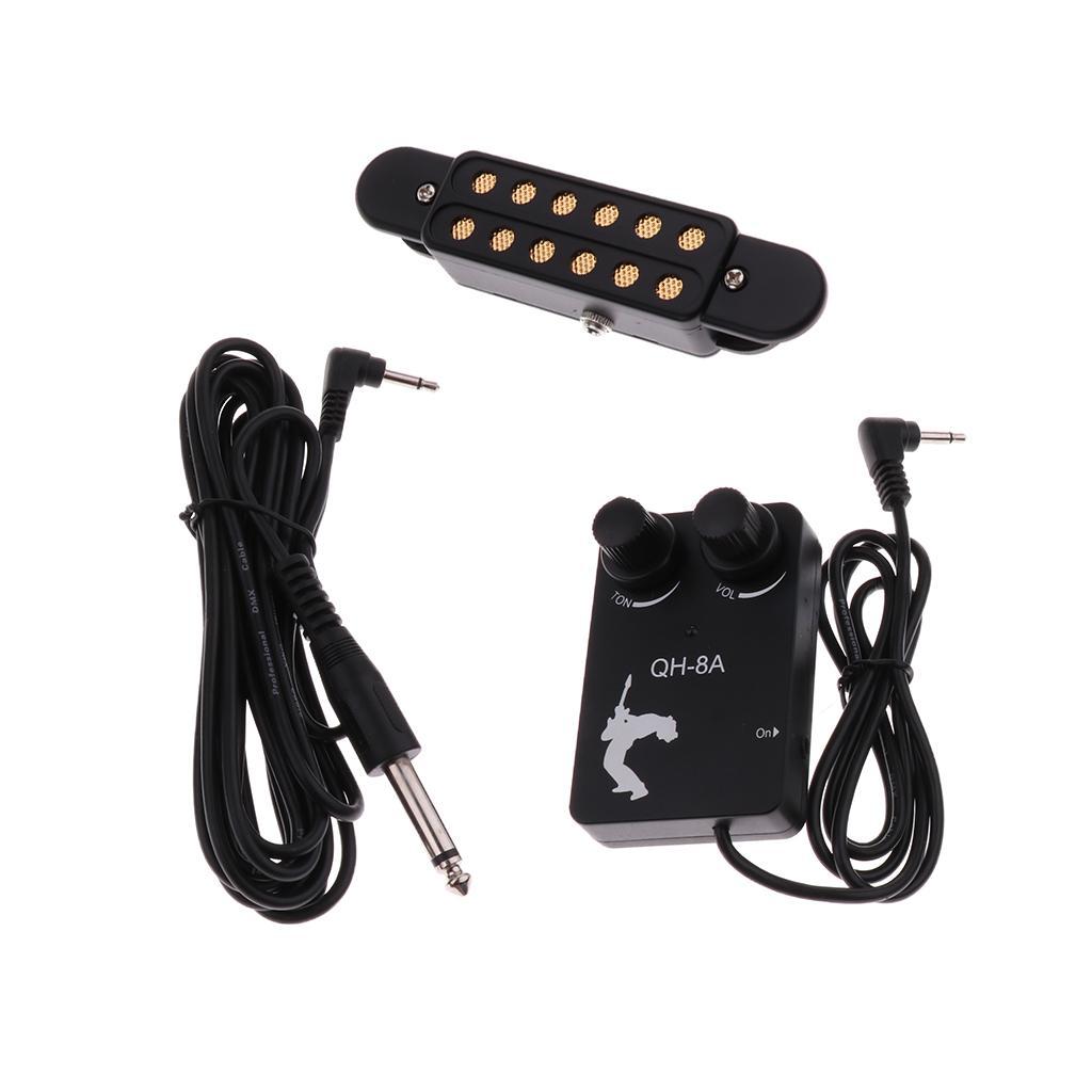 Practical EQ Soundhole Pickup Set for Acoustic/Wood Guitar Accessory