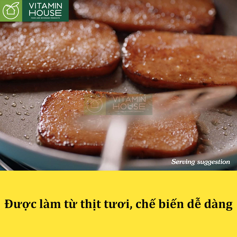 Thịt Hộp Spam 25% Ít mặn Mỹ 340g