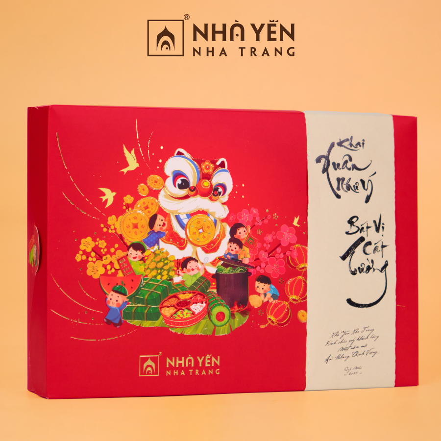 Đặc Sản Khánh Hòa - Nước Yến Sào Bát Vị - Nhà Yến Nha Trang - Hộp 8 Lọ - Tổ Yến Chưng Sẵn - Nước Yến Chưng Sẵn - Hàng Chính Hãng