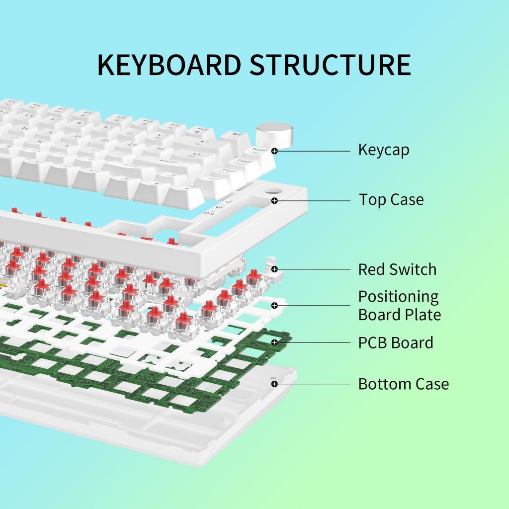 Bàn phím cơ có dây Gaming Newmen GM326, LED Rainbow, Keycap Doubleshot xuyên Led, Hotswap, bảo hành 24 tháng - Hàng chính hãng