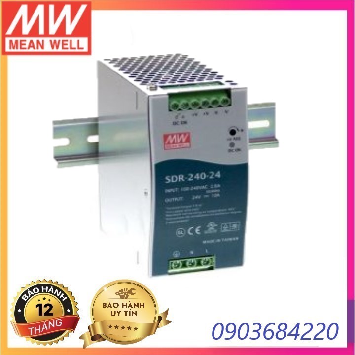 Nguồn Meanwell SDR-240-24 Hàng nhập khẩu