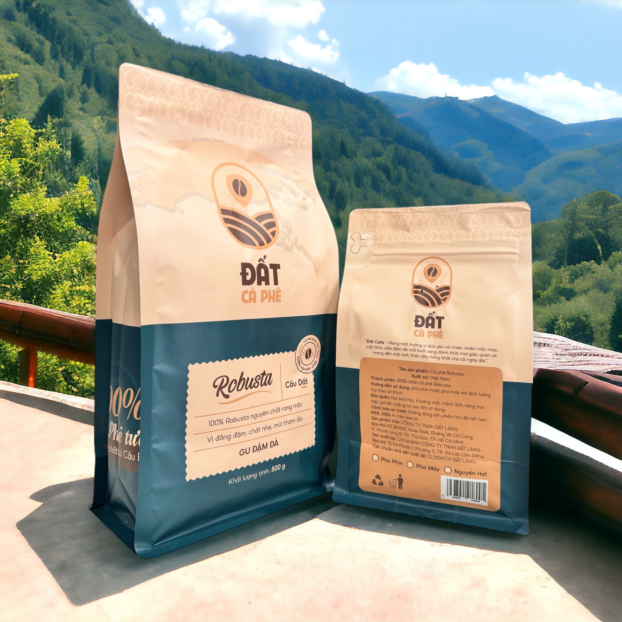 Cà Phê Robusta Nguyên Chất Đất Cà Phê 250g | Pure Robusta Coffee 250g - Gu Đậm Đà