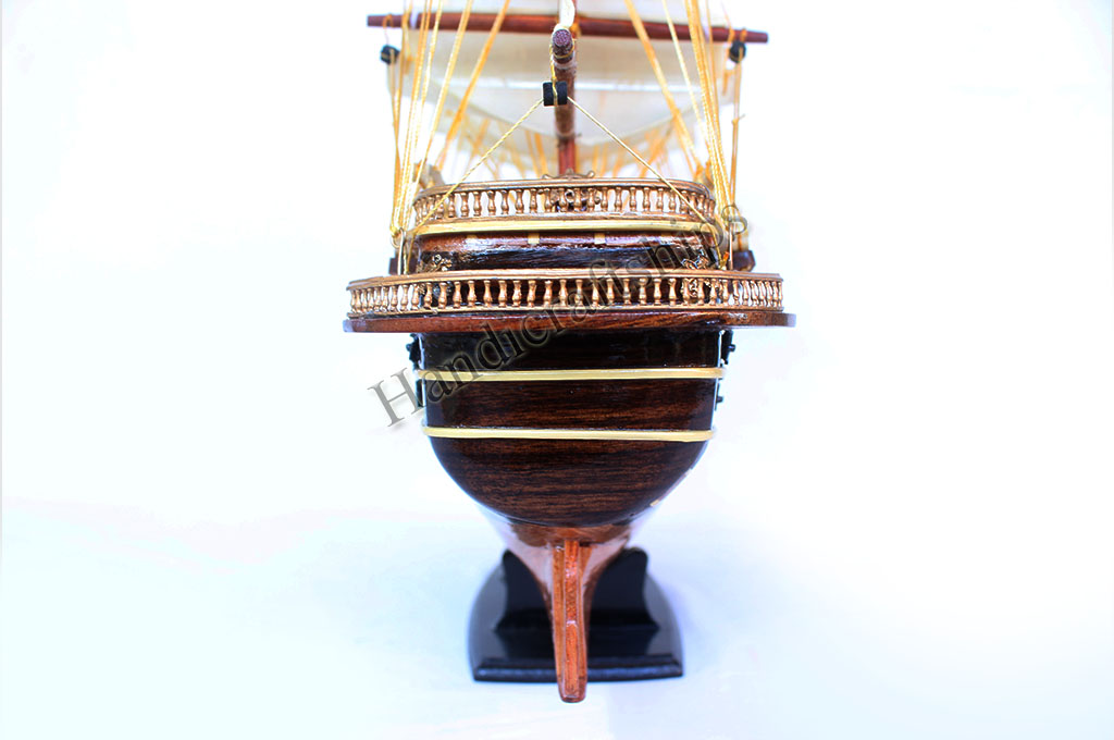 Mô hình thuyền cổ trang trí Napoleon chì (Thân: 40cm)
