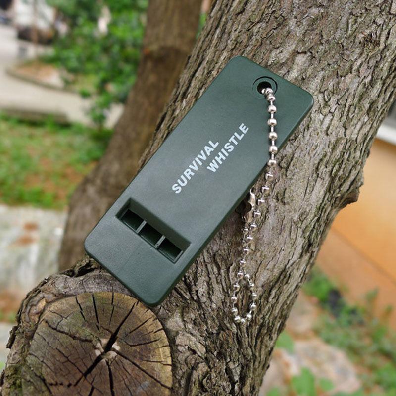 4-6pack Emergency Survival Whistle Outdoor Camping Hiking Safety Tool Green