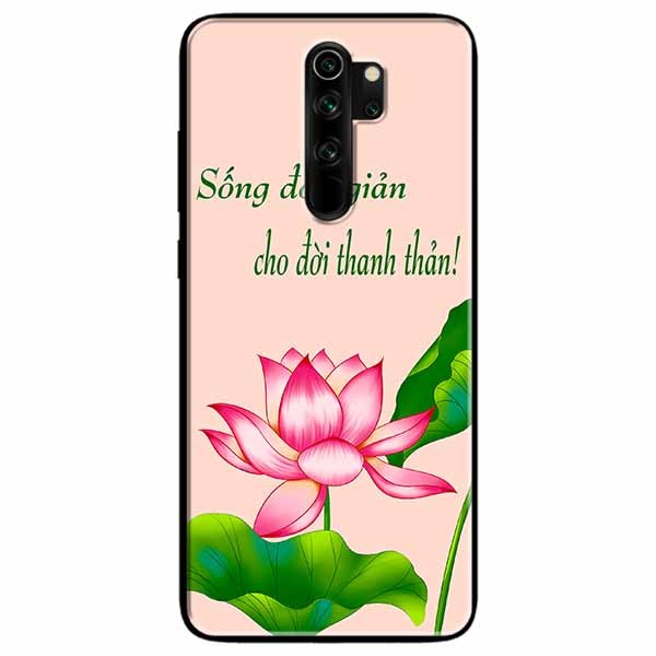 Ốp lưng in cho Redmi Note 8 Pro Mẫu Sống Đơn Giản