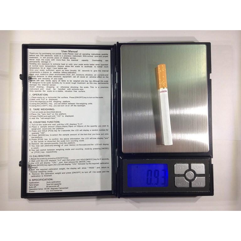 Cân tiểu ly điện tử 500g - 0.01g NOTEBOOK