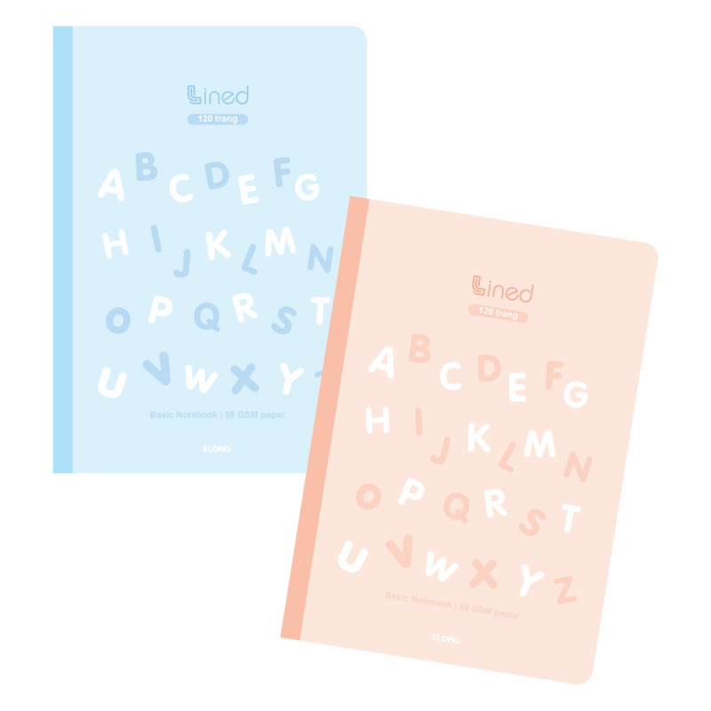 Vở kẻ ngang Lined B5 120 trang 58/92; MS: 816
