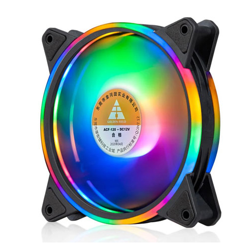 Quạt tản nhiệt Fan Case Golden Field Ring+inner Led RGB (FIX) S01 - Hàng Chính Hãng