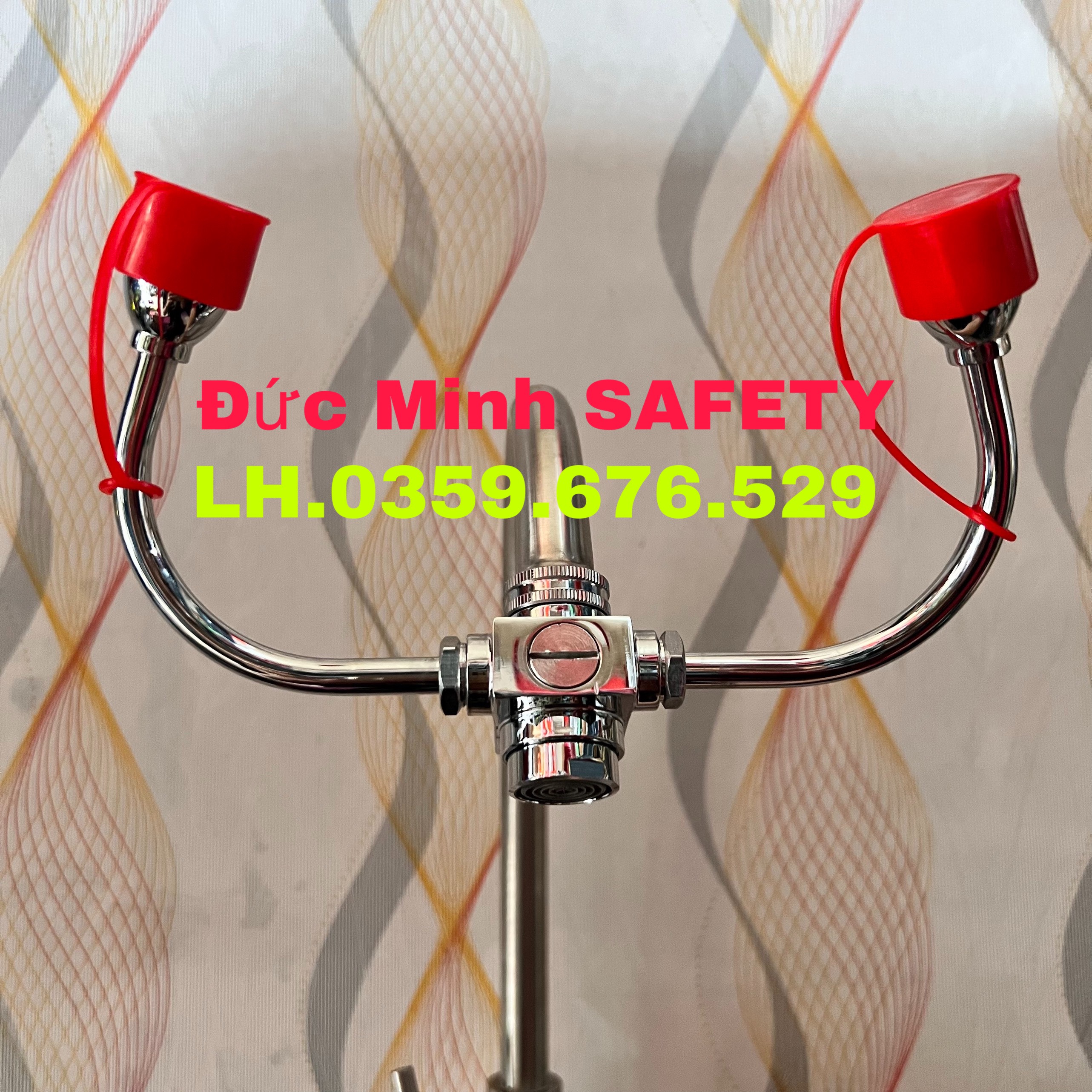 Vòi rửa mắt khẩn cấp kết hợp rửa tay inox 304 chất lượng cao