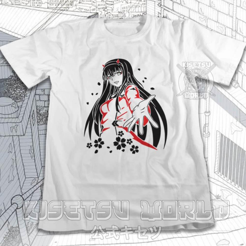 Áo thun ZERO TWO DARLING IN THE FRANXX Baju Figure Waifu Jepang Japanese Tshirt x 6081 Kisetsu