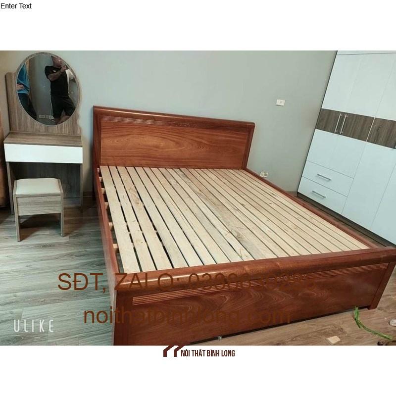 Giường xoan đào 1m8 x 2m đẹp