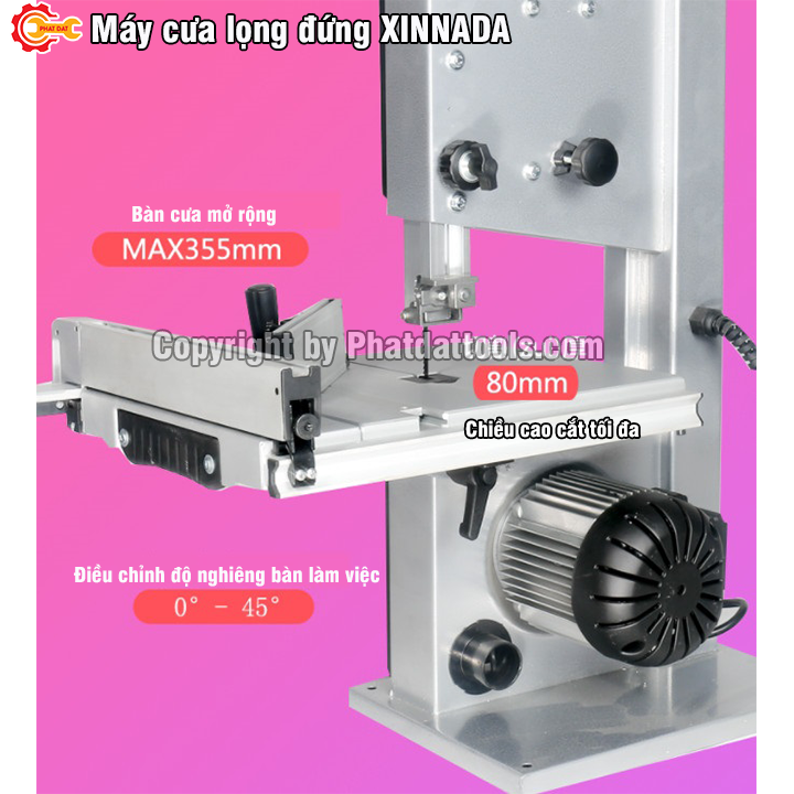 Máy cưa lọng đứng XINNADA - Công suất 500W - Bảo hành 12 tháng