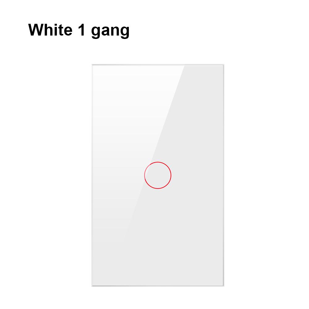 Tiêu Chuẩn Hoa Kỳ Tuya WiFi Thông Minh Công Tắc Đèn Có Mặt Kính Cảm Ứng Nhà Ngắt 1/2/3/4 Băng Đảng Làm Việc với Alexa Google Home
