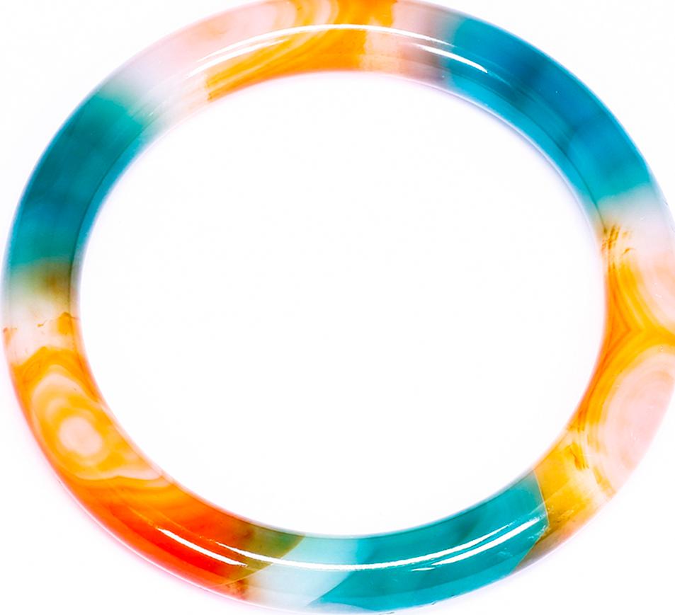 Vòng tay đá mã não tam tài ni 58 - Ngọc Quý Gemstones