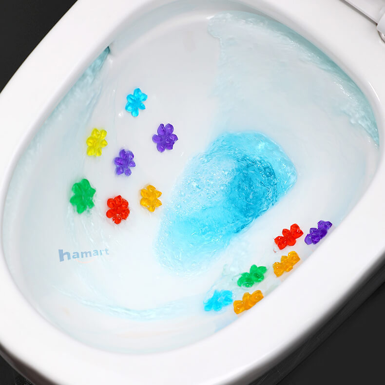 Gel Thơm Bồn Cầu Hoa Khử Mùi Toilet Nhà Vệ Sinh 6 Mùi Hương Thiên Nhiên Ống Bơm 12 Bông Đủ Hộp