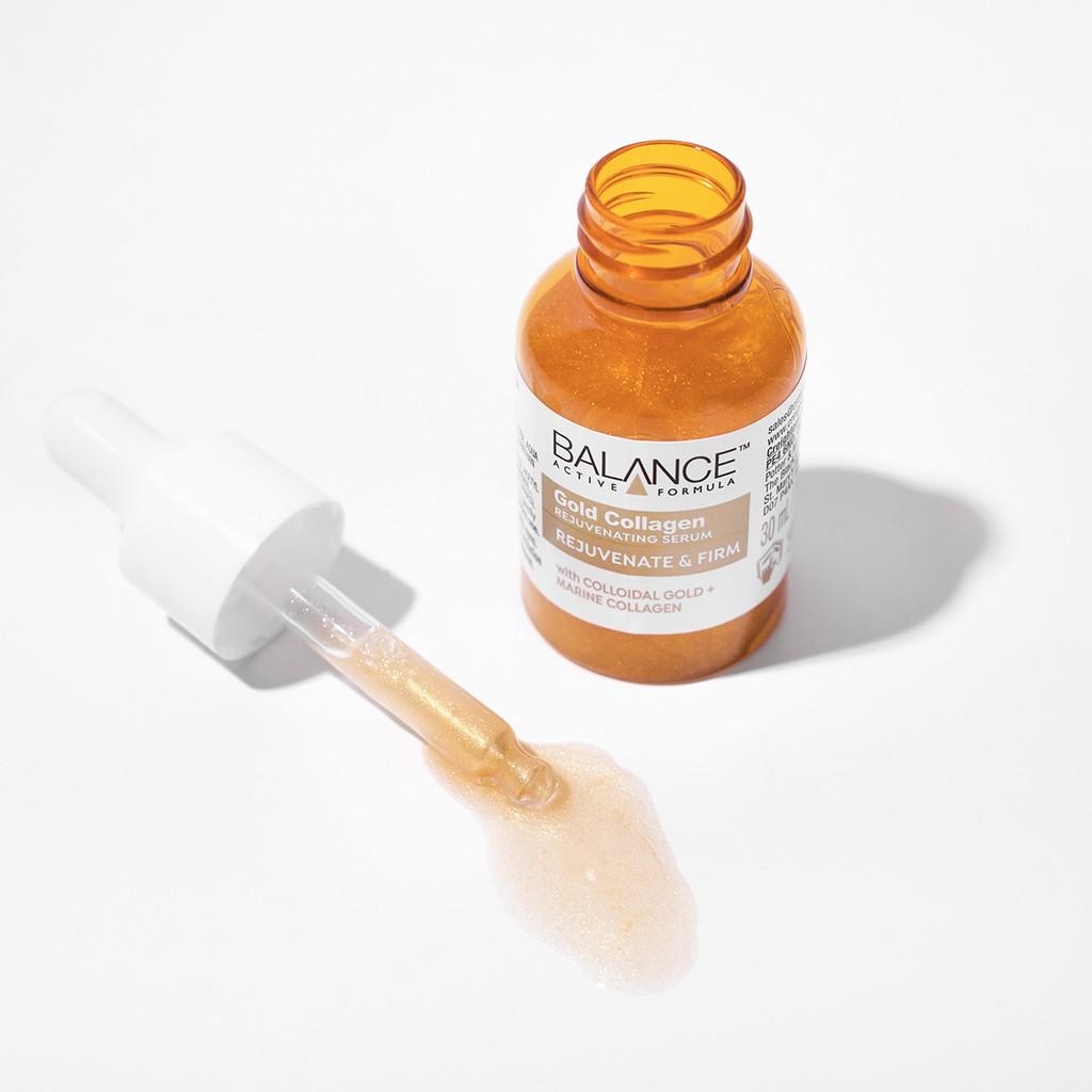 Serum Trẻ Hóa, Tái Tạo Da Balance Active Formula Gold Collagen Rejuvenating 30ml