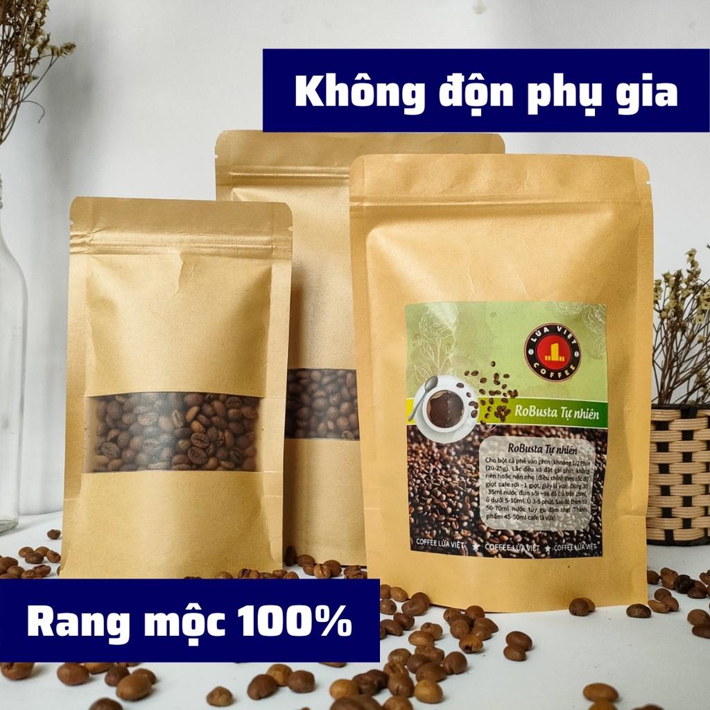 Cà phê nguyên chất ROBUSTA TỰ NHIÊN pha phin và pha máy cafe rang xay vị đắng vừa