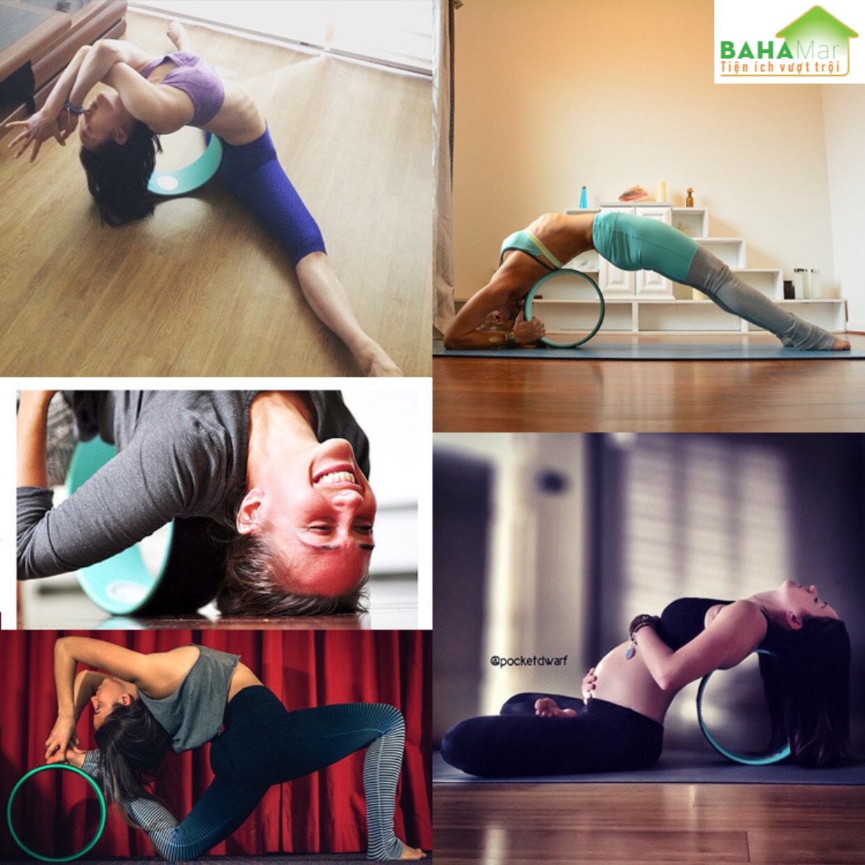 BÁNH XE YOGA - DỤNG CỤ TẬP HỖ TRỢ CÁC TƯ THẾ YOGA GIẢM ĐAU VÀ GIẢM EO "BAHAMAR" Hỗ trợ tập các tư thế Yoga trải dài và uốn, cải thiện linh hoạt và cân bằng và làm giảm căng thẳng.