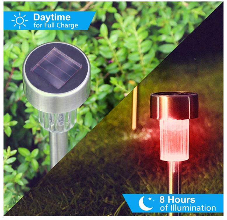Bộ 20 ĐÈN LED TRANG TRÍ SÂN VƯỜN SỬ DỤNG NĂNG LƯỢNG MẶT TRỜI SUS304