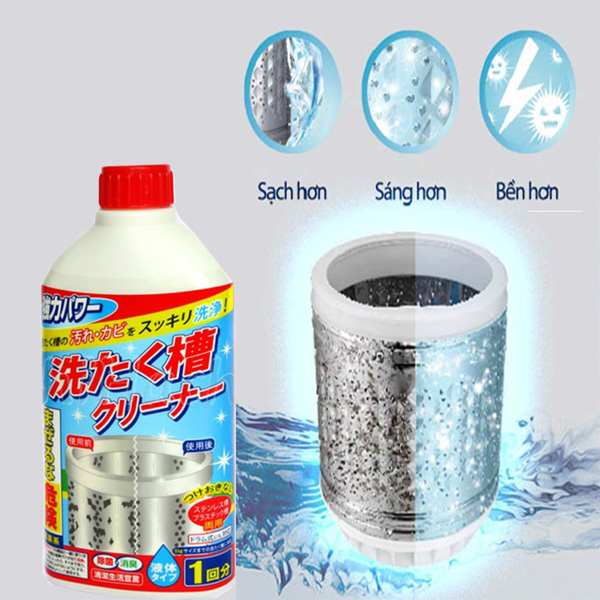 Chai nước tẩy lồng máy giặt 400ml - Hàng Nội Địa Nhật