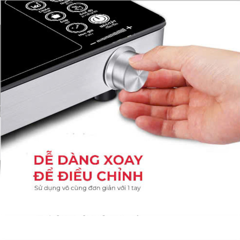 Bếp hồng ngoại Koreno Thái Lan KN-867 công suất 2200W tặng kèm vỉ nướng, bảo hành 12 tháng - Hàng chính hãng