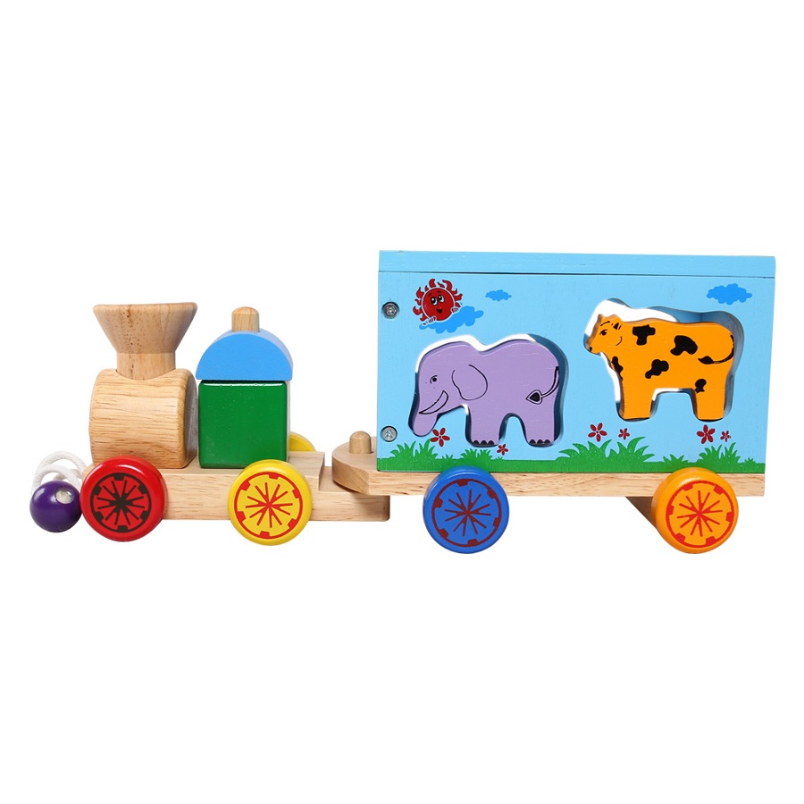 Đồ Chơi Gỗ Winwintoys - Xe Lửa Chở Thú 65272