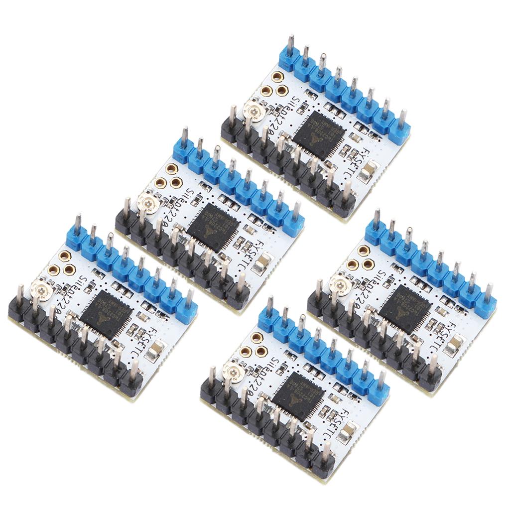 5Pcs TMC2208 v1.0 Stepper Motor Driver Module with Heat Sink for 3D Printer