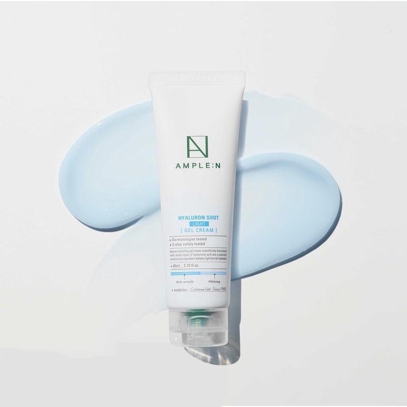 Gel dưỡng ẩm AMPLE:N Hyaluron Shot Light Gel Cream 80ml