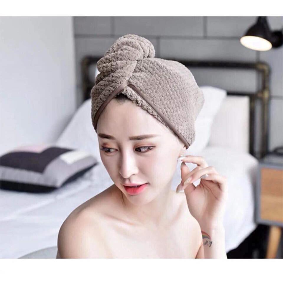Khăn quấn khô tóc loại dày