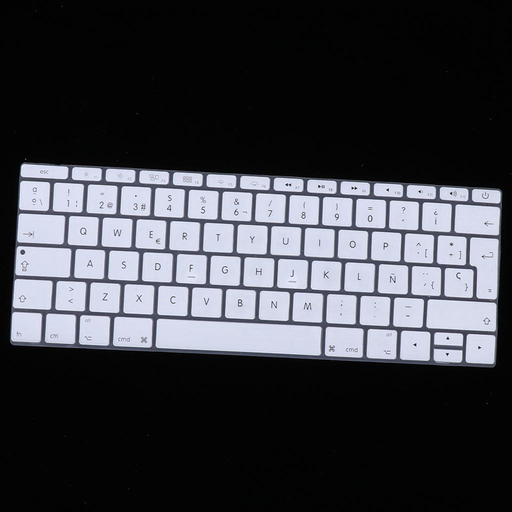 Spanish Phonetic Keyboard Protective Film for 12 inch white